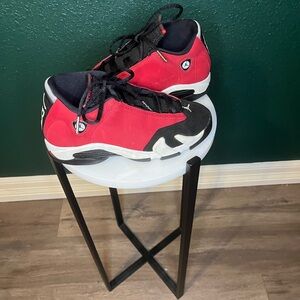 Air Jordan 14 Retro Red Black Sneakers Youth Size 4.5Y